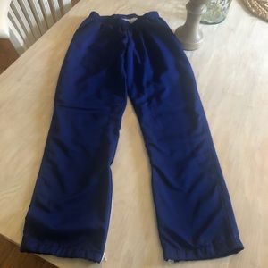 Ladies blue Varsity jogging pants. Size small